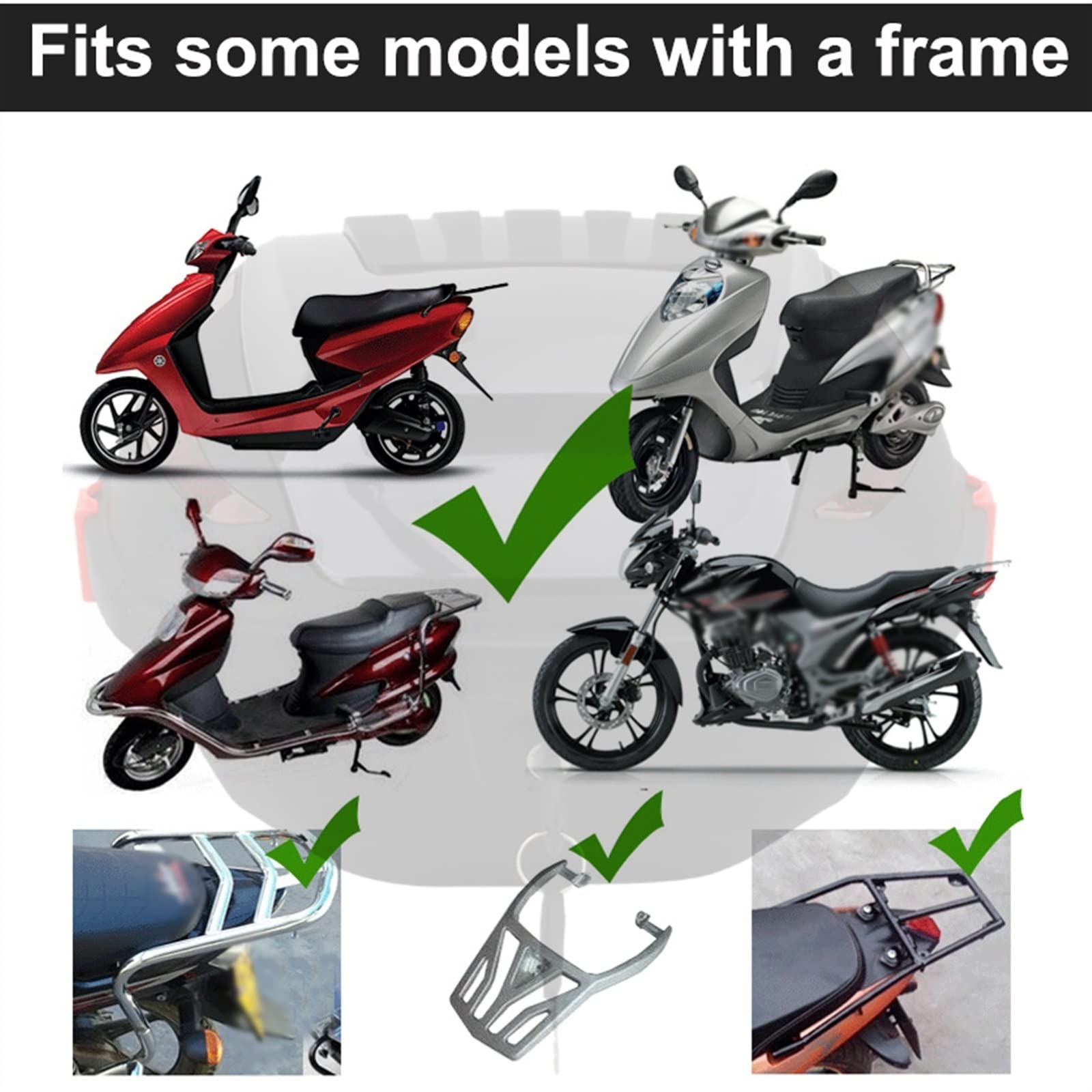Genérico Baúl Superior Universal Impermeable para Motocicleta de 30 l con Cerradura, Banda Reflectante y Capacidad para Casco Completo. Elegante baúl Trasero en Blanco Roto para Viajes y Turismo.