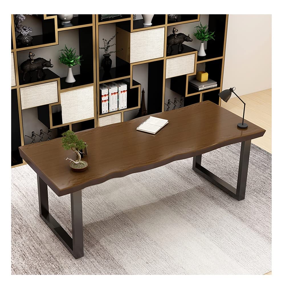 Wdsopk 1 Modern Industrial Solid Wood Table, Home Office Kitchen Dining Room Computer Table Conference Table Dining Table Coffee Table, 20-280Cm（120X60x75cm）