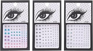 HONMEET 3 Conjuntos De Adesivos De Maquiagem Para Os Olhos Joias Para O Corpo Unhas Strass Joias Para Unhas Festa Gemas Para Os Olhos Gemas Para Maquiagem Gemas Para Os Olhos