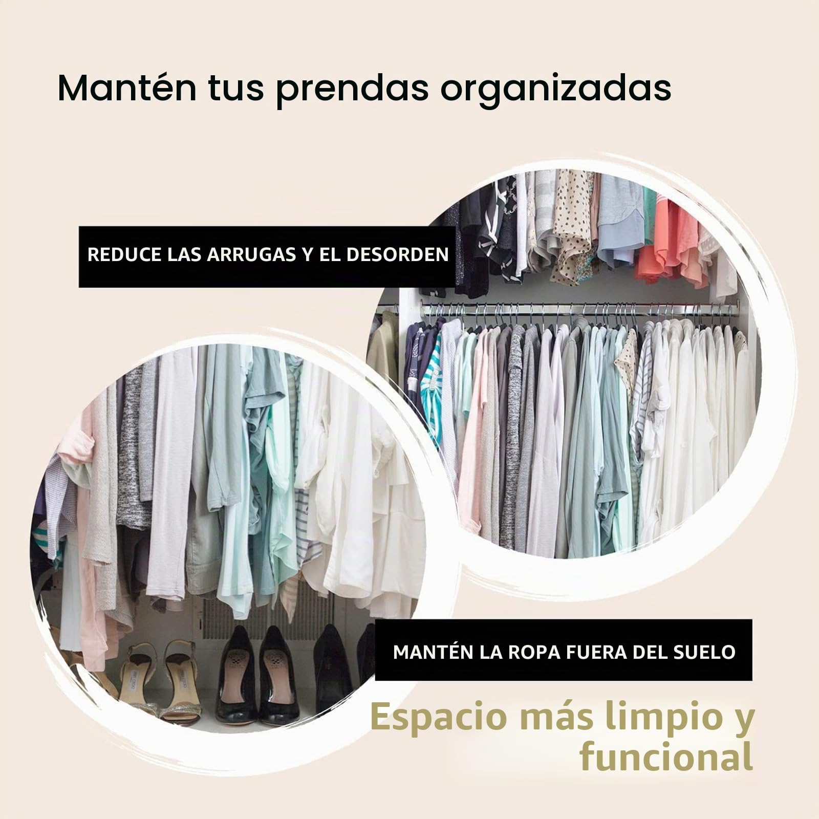 Perchas de terciopelo, paquete de 50 perchas ultra delgadas y de cuello corto, gancho giratorio de 360 grados, ahorro de espacio D