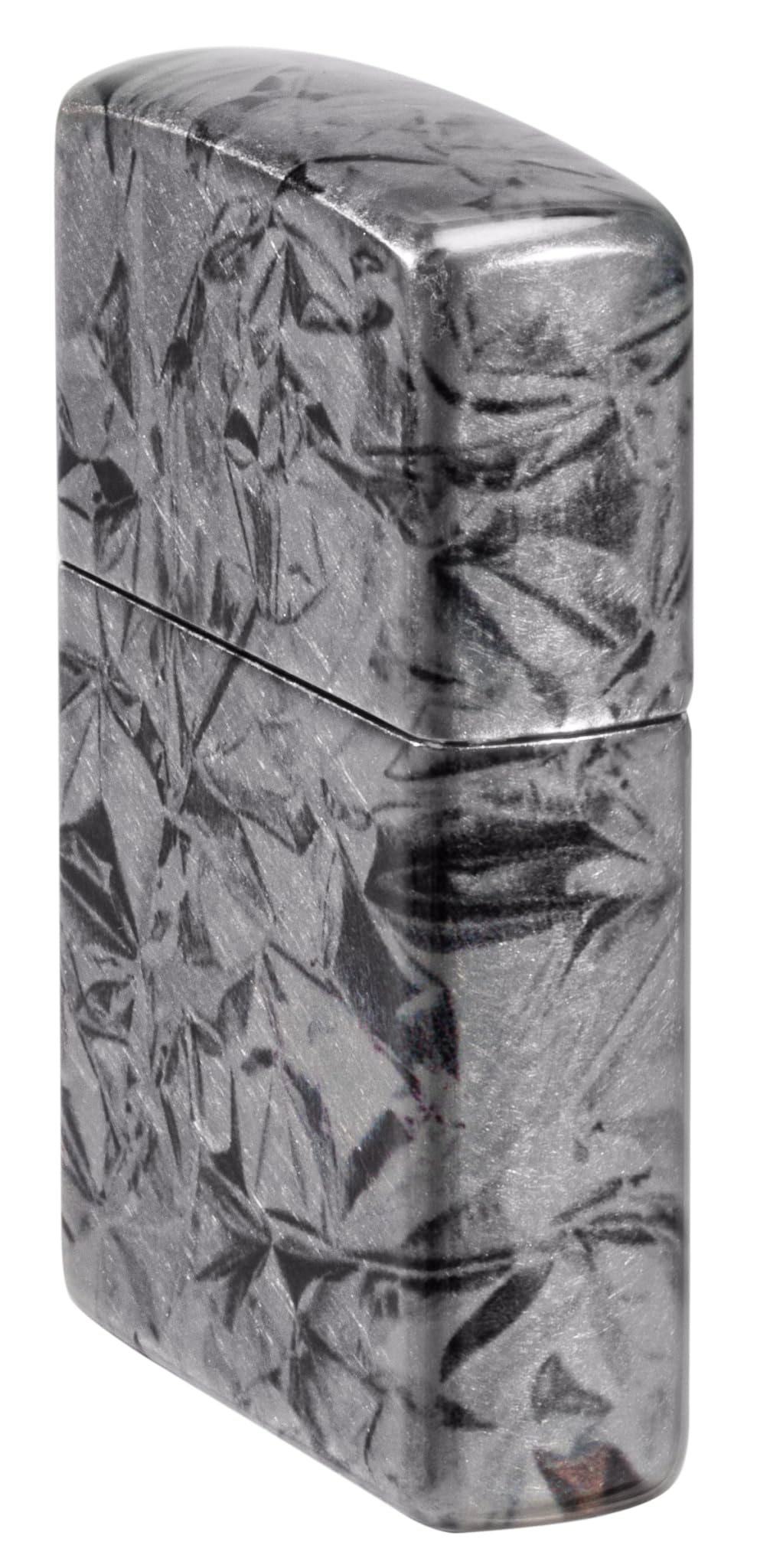 Zippo Sturmfeuerzeug - Aluminum foil, 540° Tumbled Chrome, Fusion - Nachfüllbar - Wiederverwendbar - Windfestes Design - Geschenkbox - Made in USA