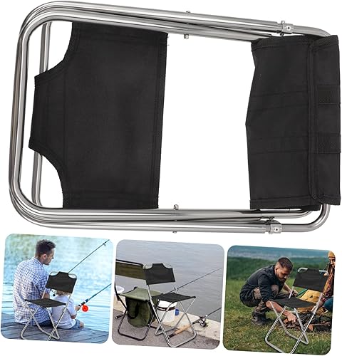 Miniatura 8 de KOMBIUDA Silla de camping ultraligera portátil de malla para silla de playa para taburete plegable al aire libre cómodo y diseño