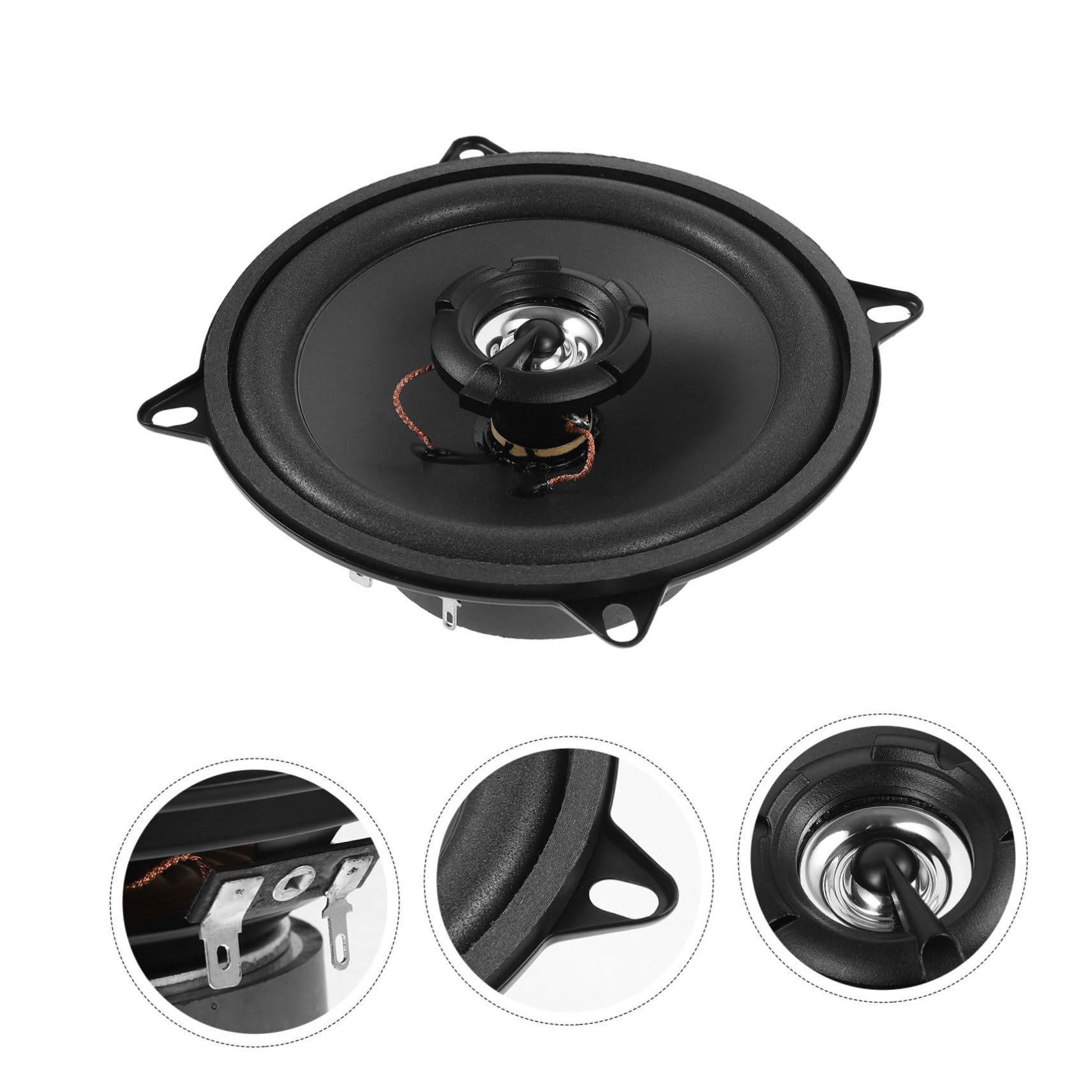 FUNOMOCYA Car Speaker for Car 5 Inch Automotive Audio Speaker Universal Fitment High Decibel Sensitivity Durable Materials Easy to Install