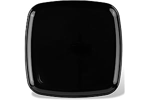 Blue Sky Organic Black Square Plastic Tray
