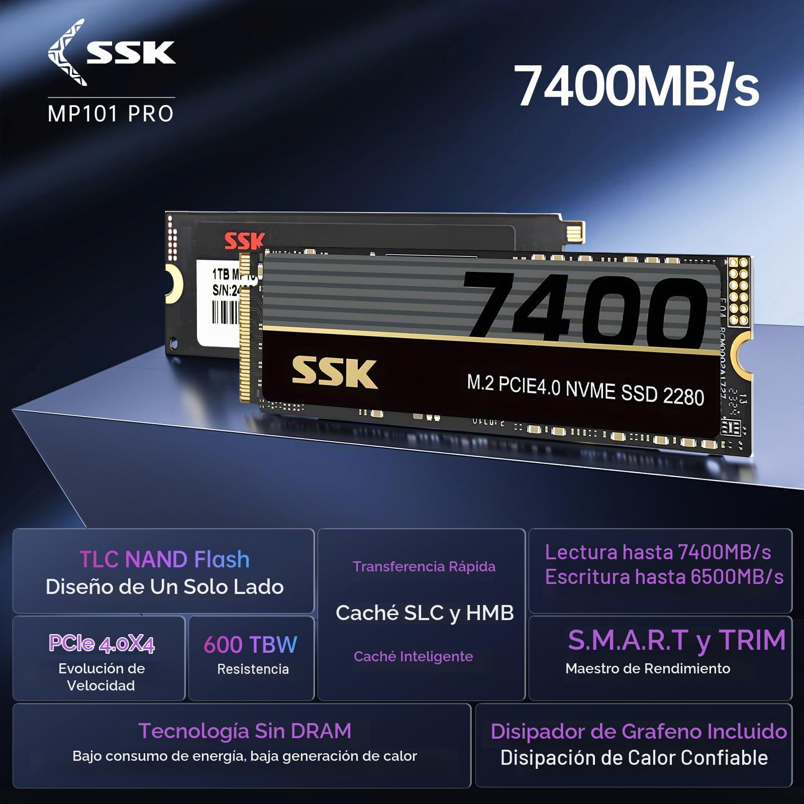 NVMe SDD Gen4×4 1TB Amazon.com: SSK M.2 NVMe SSD 1TB PCIe Gen 4.0 x4 M.2 2280 SSD