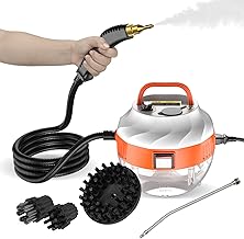 mewmewcat Máquina de limpeza a vapor portátil 2500W portátil de alta temperatura pressurizada com cabeças de escova para móveis de cozinha banheiro carro