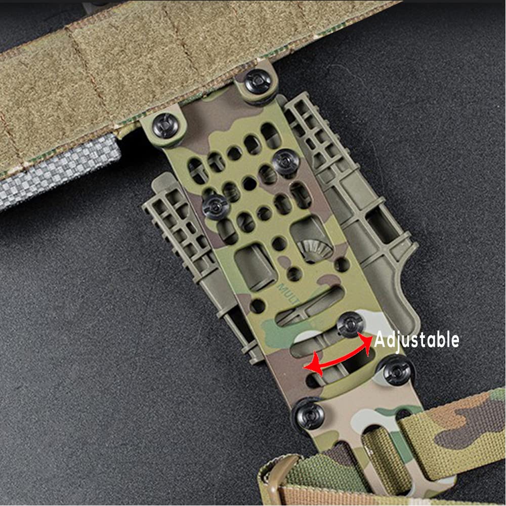 Adaptador de Funda de Pistola Modular de Metal, Plataforma QLS Compatible, Adaptador de código G de Placa de extensión Colgante de Pierna caída de Funda táctica