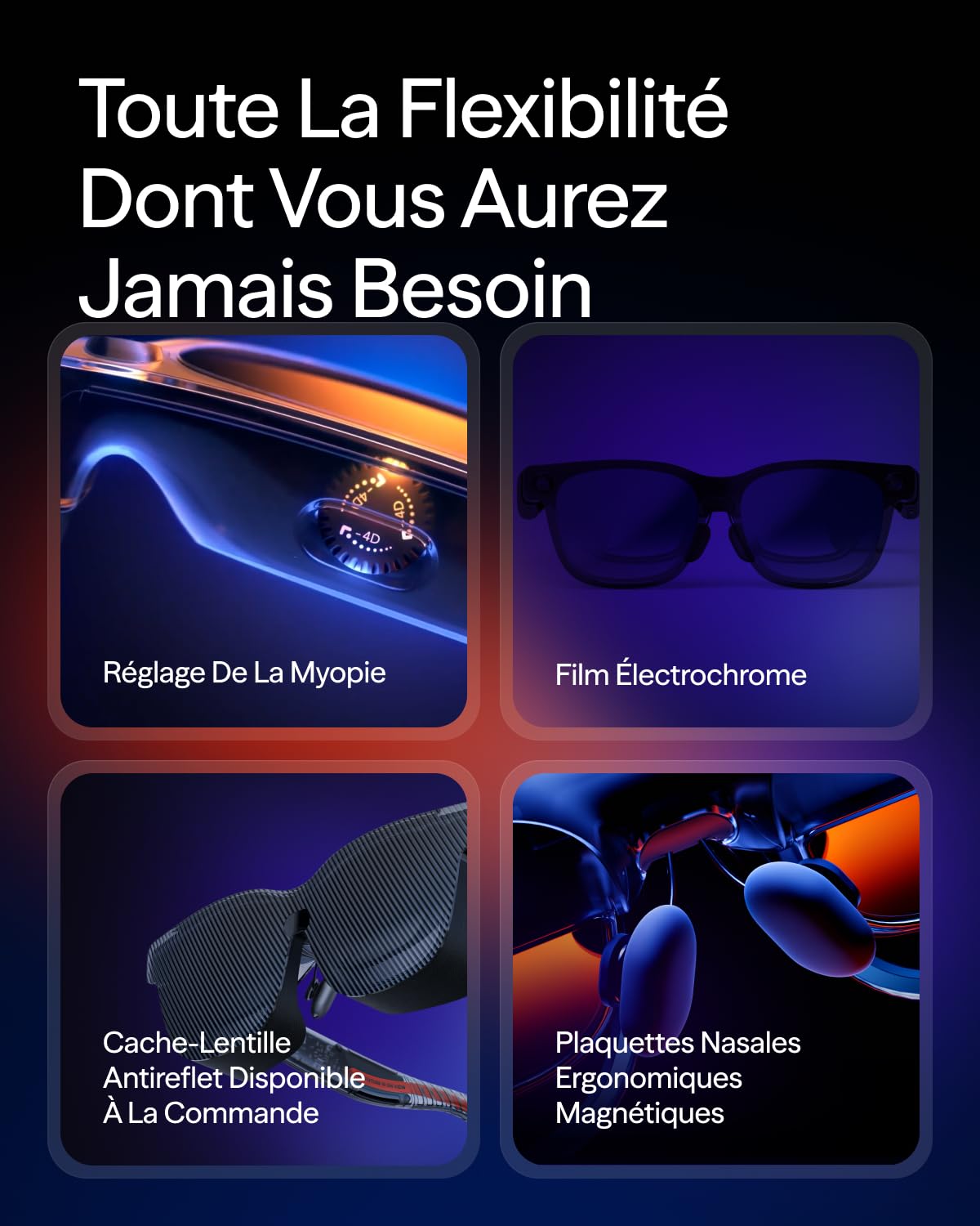 VITURE Luma Ultra Lunettes XR, 152'' 1500 Nits Lunettes AR 6DoF, 52° FOV, 2D en 3D, Film Électrochrome, Lunettes Gaming pour iPhone 17/16/15, PS5, PS4, Switch 2, Android, Mac, PC