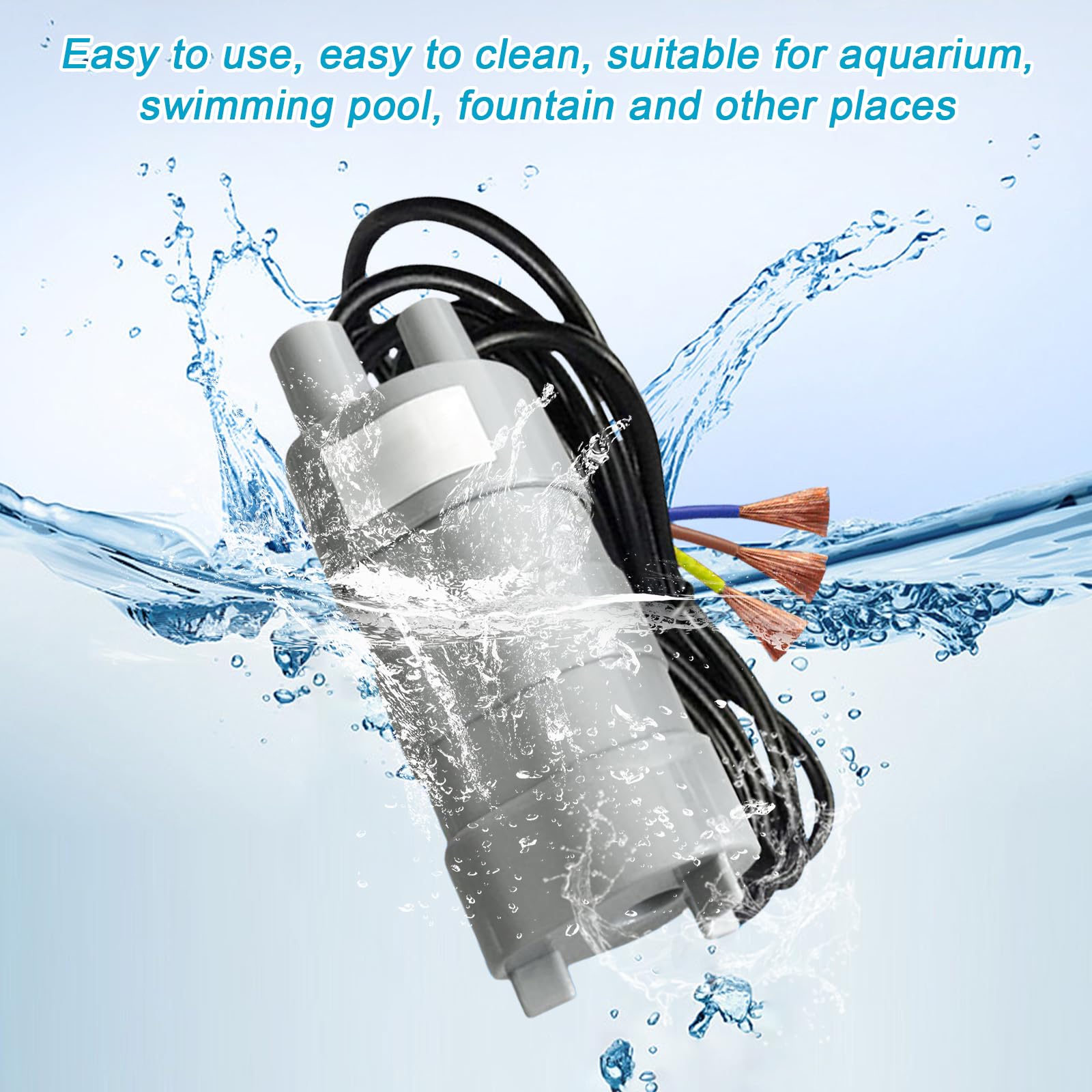 Pompa Sommergibile 12V JT-500 - 600 L/h, Altezza 5m, Per Acquari, Stagni, Irrigazione - Foto 13