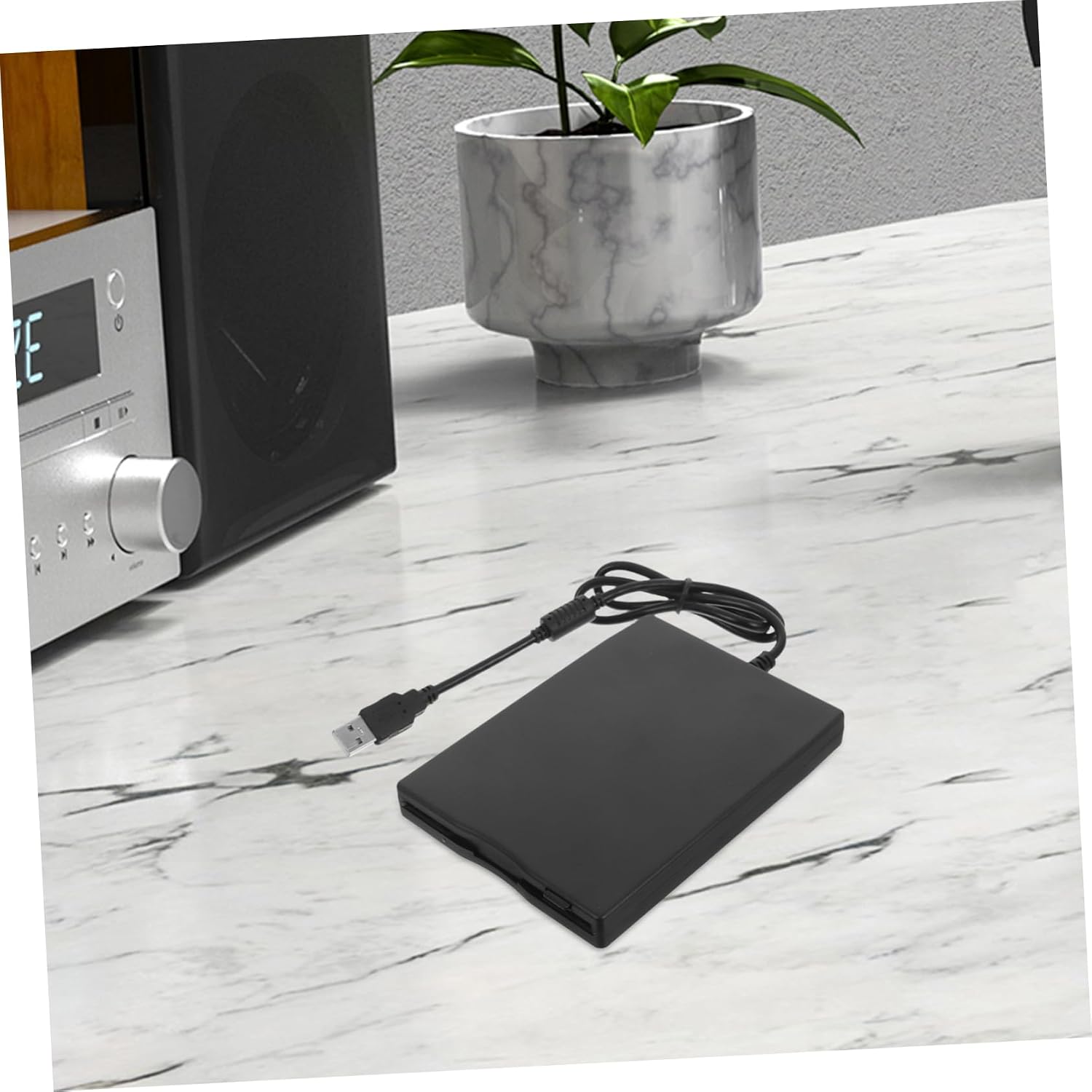 SHINEOFI USB External Floppy Disk Drive for Laptop Desktop Disk Reader Multi- Support Portable