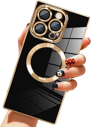 LSL Funda magnética para iPhone 14 Pro compatible con MagSafe TPU suave parachoques anticaídas, antiarañazos, absorción de impactos, cubierta