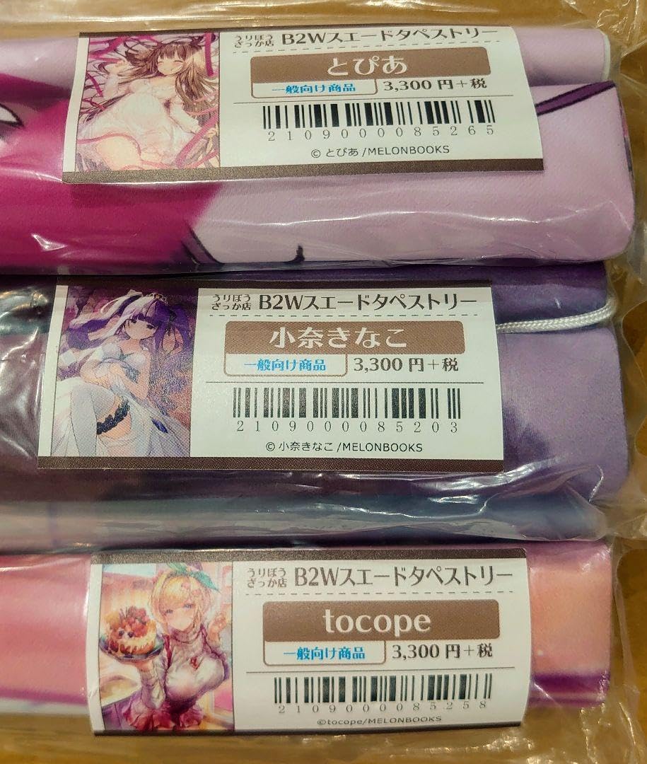 Amazon.co.jp: メロンブックス B2 Wスエード タペストリー 3本セット 