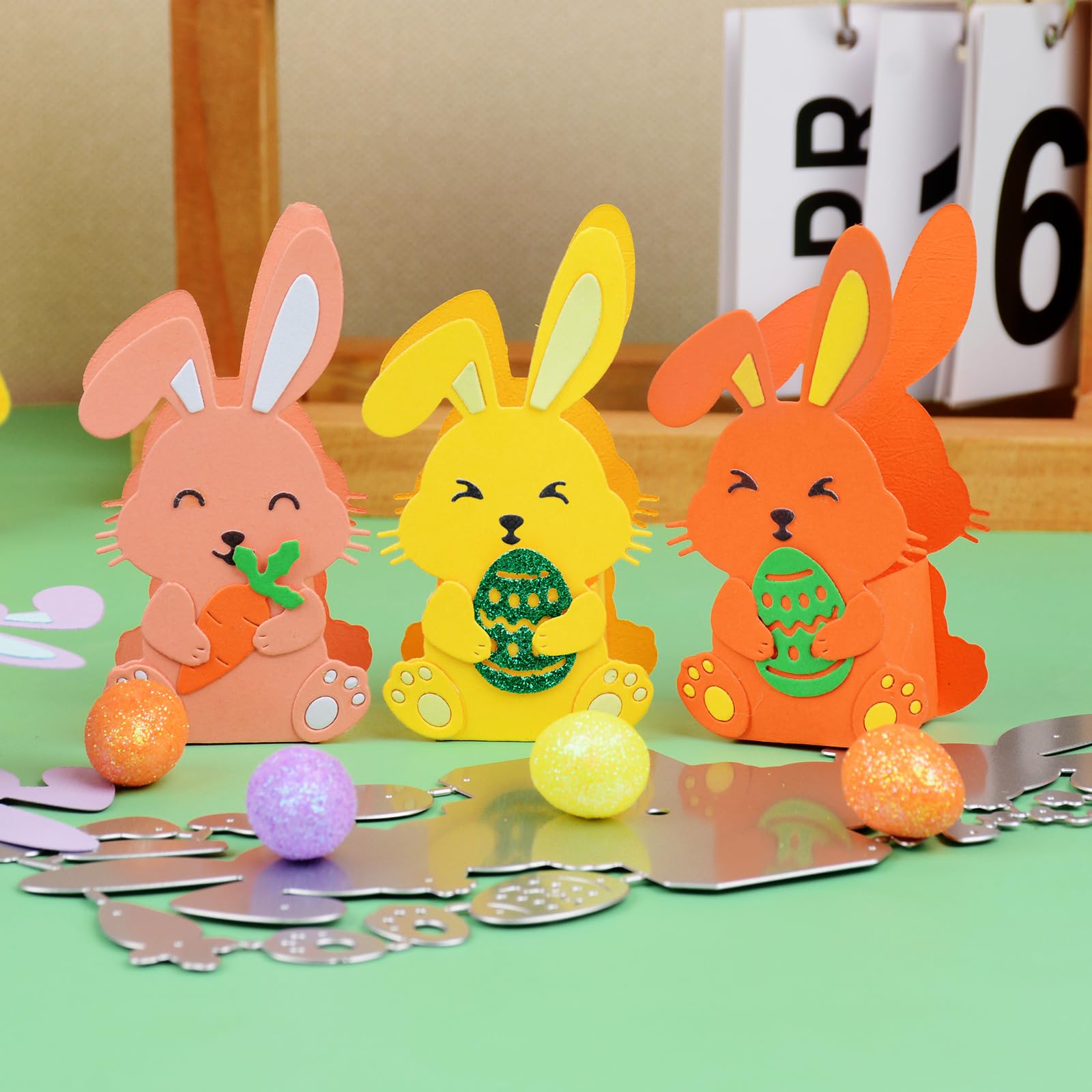 Fustelle Per Scatoline Pasquali A Forma Di Coniglio - Set Per Lavoretti Fai Da Te, Decorazione Primavera - Foto 7