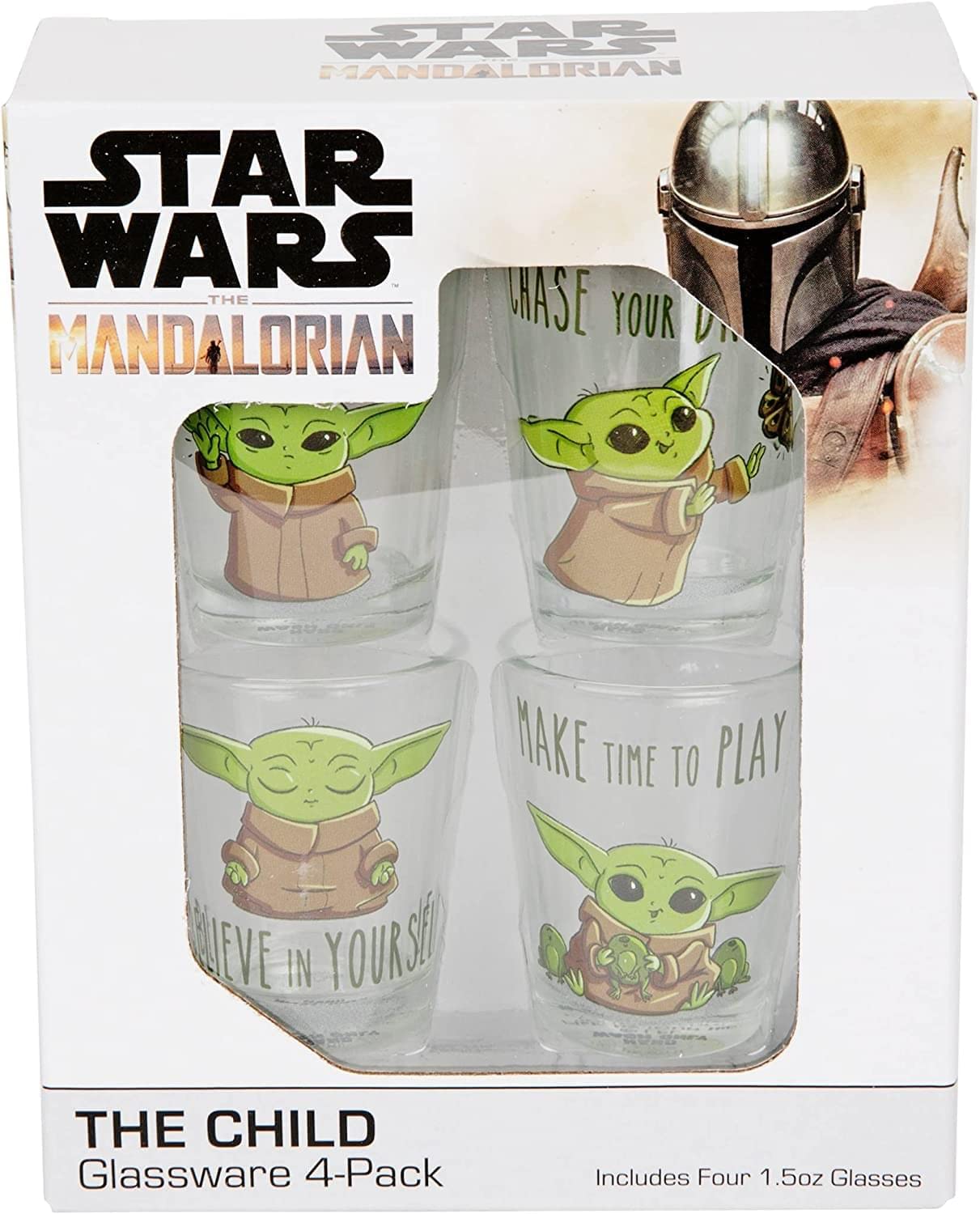 ICUP Star Wars Mandalorian The Child Wisdom Mini Glass 4-Pack