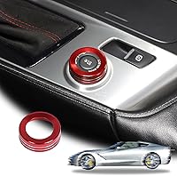 Vista 1 de LLKUANG Cubierta de perilla de modo de conducción para consola central de automóvil, ajuste para Chevrolet Corvette C7 2014-2019 aleación