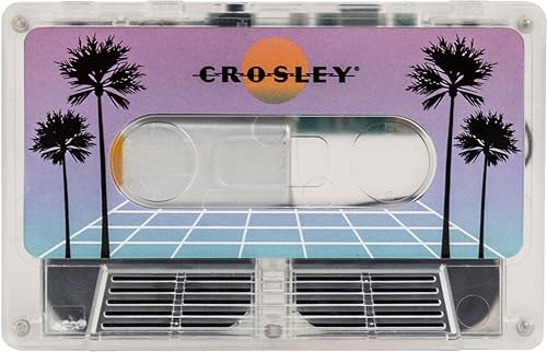 Crosley Altavoz inalámbrico portátil de Bluetooth de la cinta del casete de CR3045TL-VW, Vaporwave translúcido