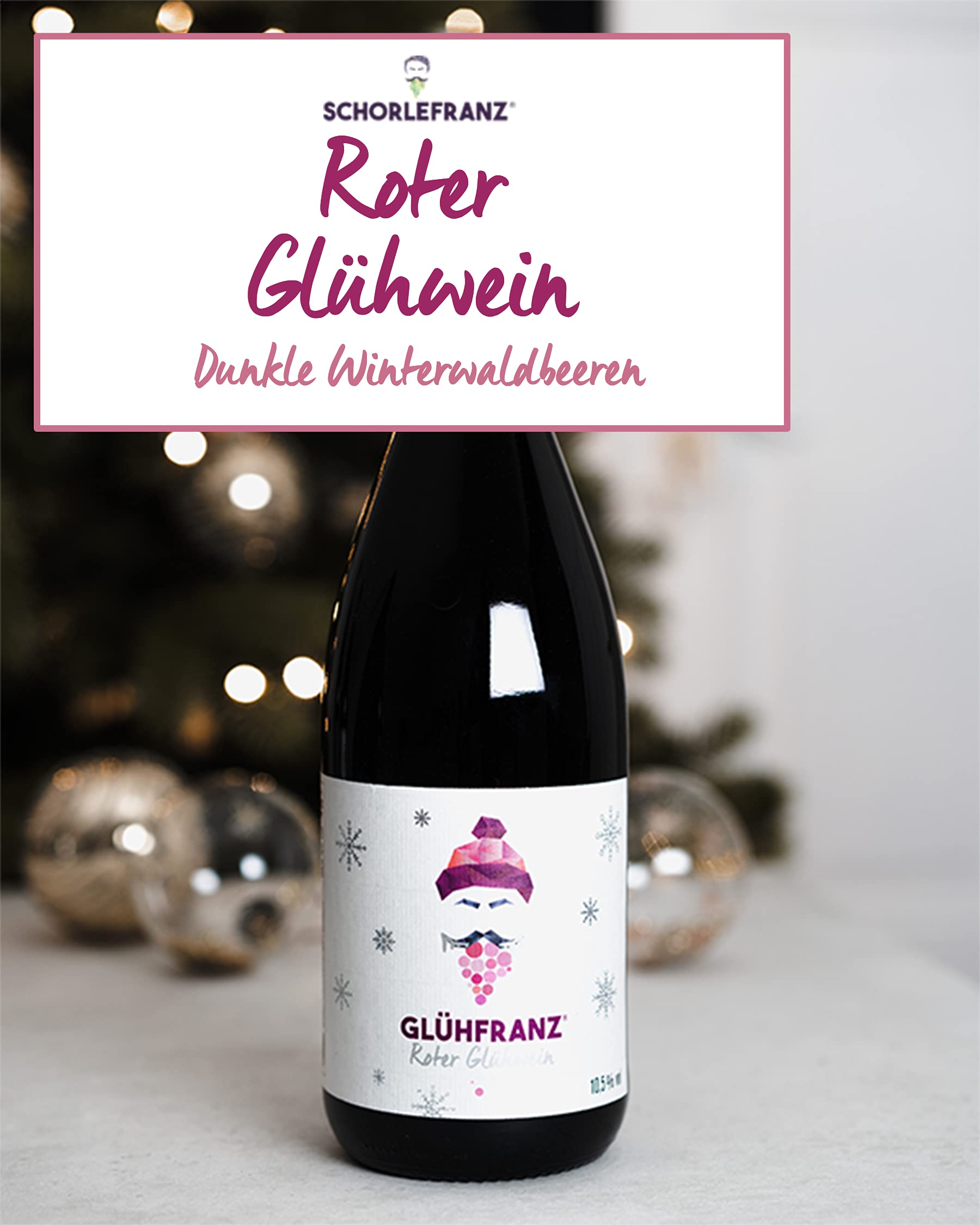 SCHORLEFRANZ (Glühfranz Roter Glühwein, 3 x 1l)