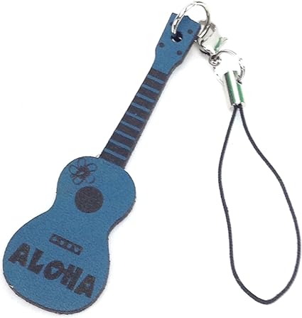 Amazon Jam S Ukulele Ish 115 ウクレレ ストラップ 本革製 レザー ブルー 青 ハンドメイド 手作り オリジナル ウクレレストラップ 楽器 音響機器