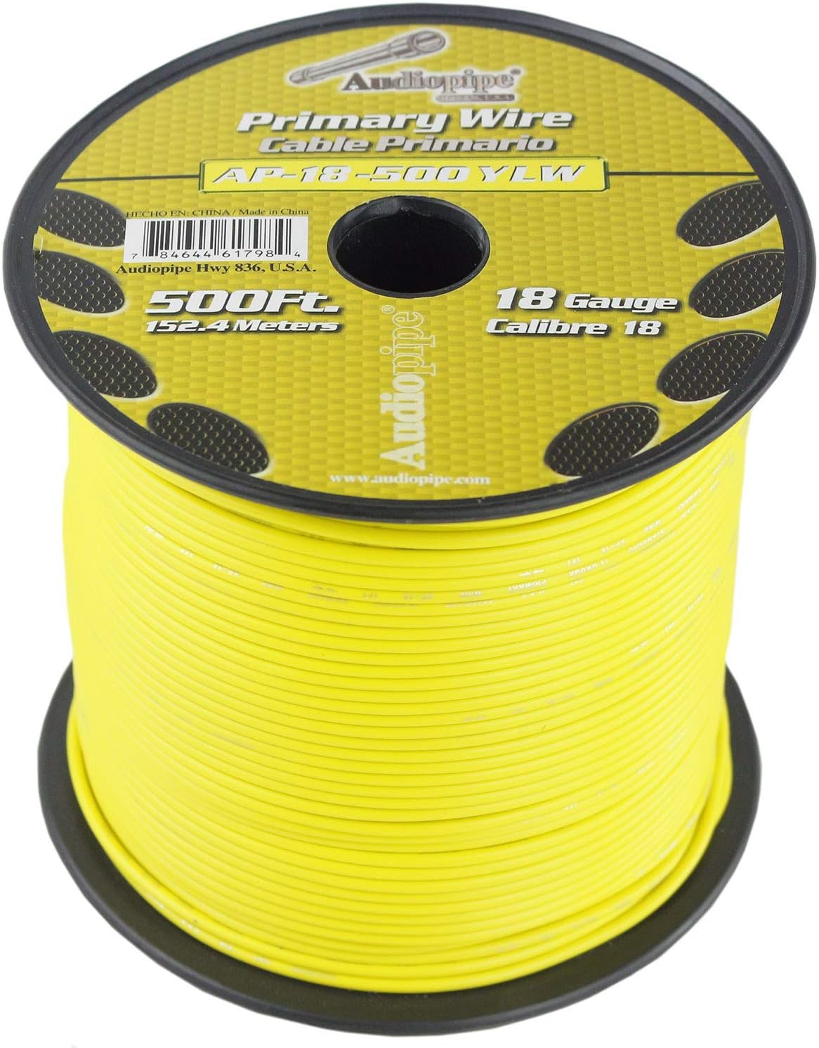 Audiopipe AP18500YW Remote Wire Audipipe 18ga 500 Yellow