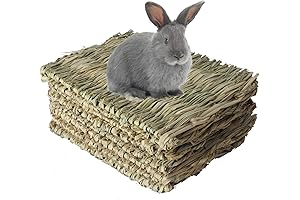 Timothy Hay Mat - 8-Pack Woven Grass Beds for Small Pets
