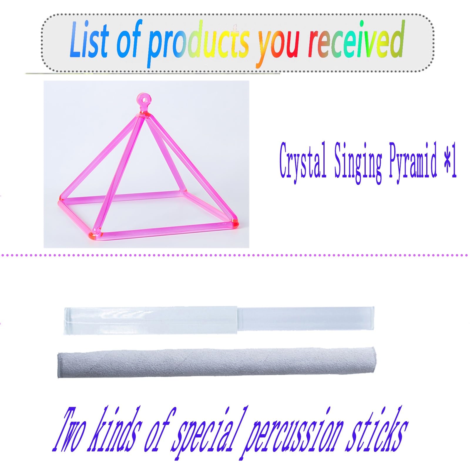 Piramide di Cristallo Sonoro, Quarzo Rosa Trasparente, Strumento Musicale Curativo per La Meditazione E La Guarigione Attraverso Il Suono. Accessori per La Meditazi,6 inch