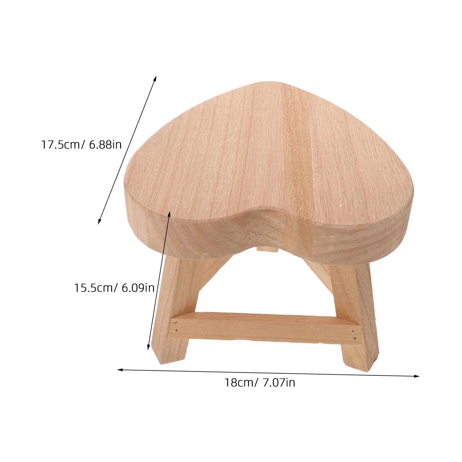 Artibetter Supporto Decorativo Base Rustica in Legno a Forma di Cuore per Candele e Artigianato , per Camera da Riposo e Soggiorno