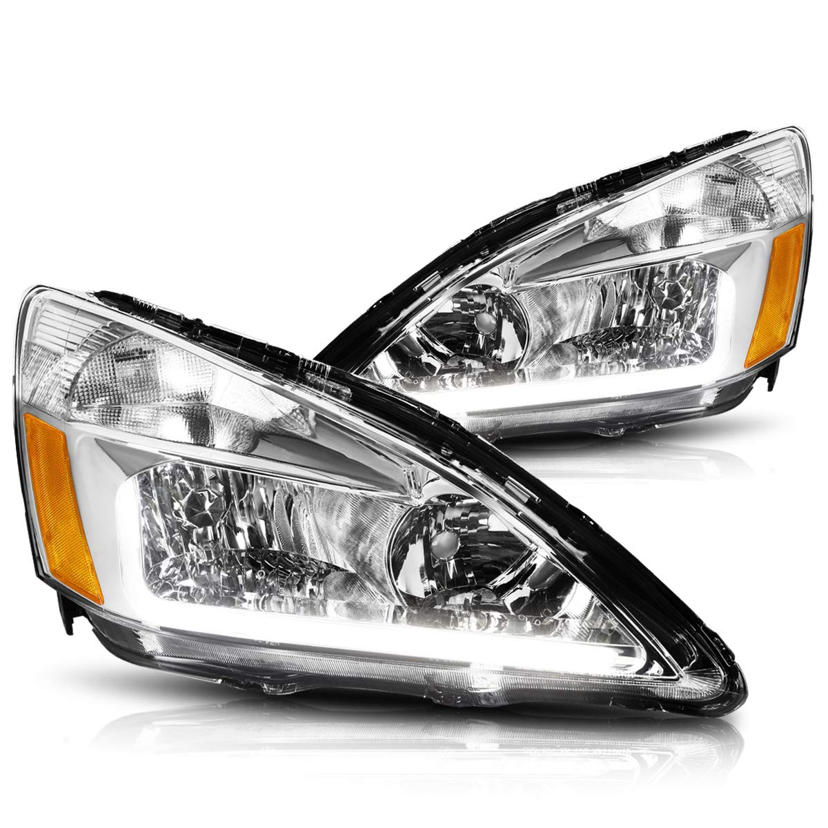 Amazon.co.jp: LED DRL ヘッドライト (ヘッドランプ) ペア アセンブリ