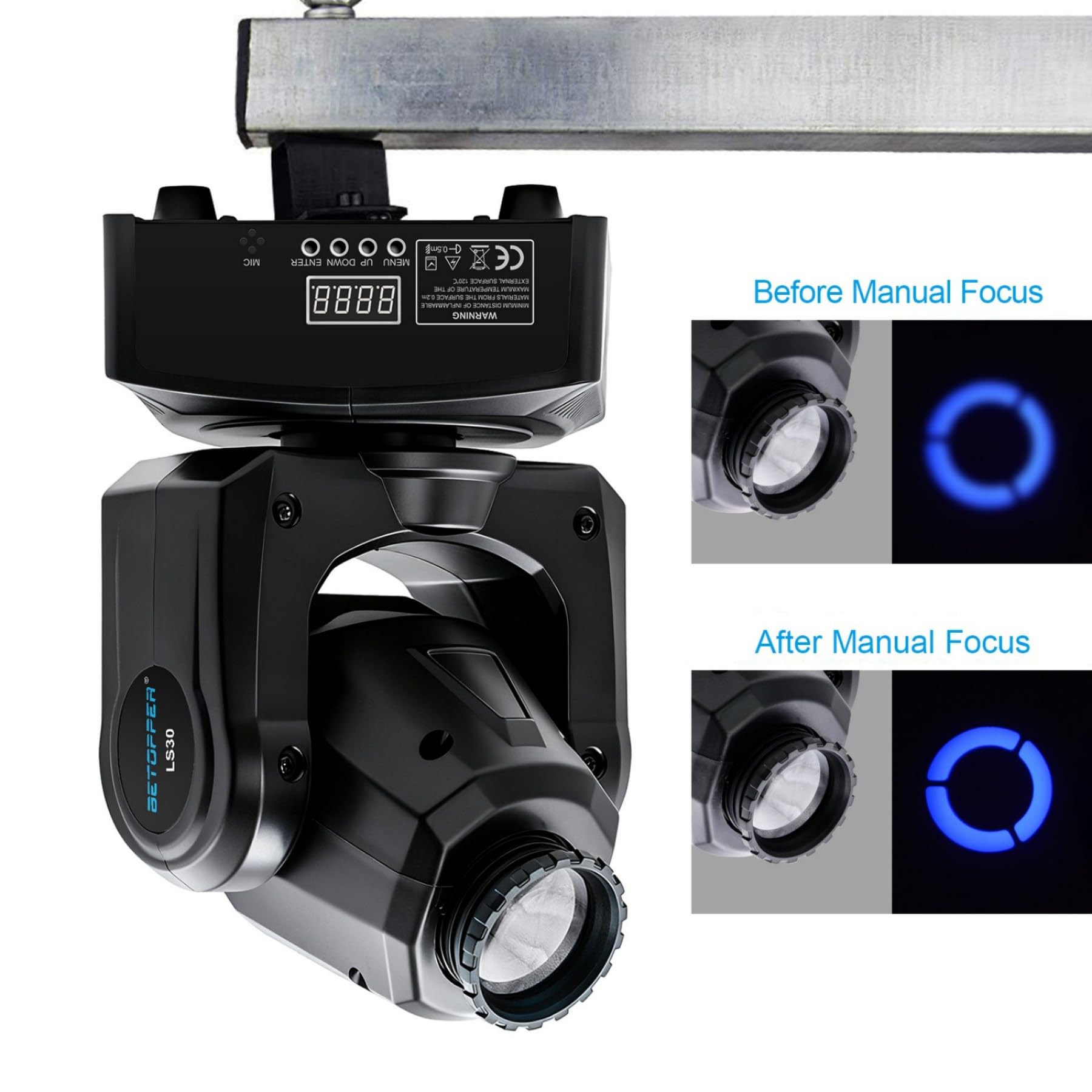 Éclairage de Scène LED Moving Head Lampe RGBW DMX512 uminaires à Tête