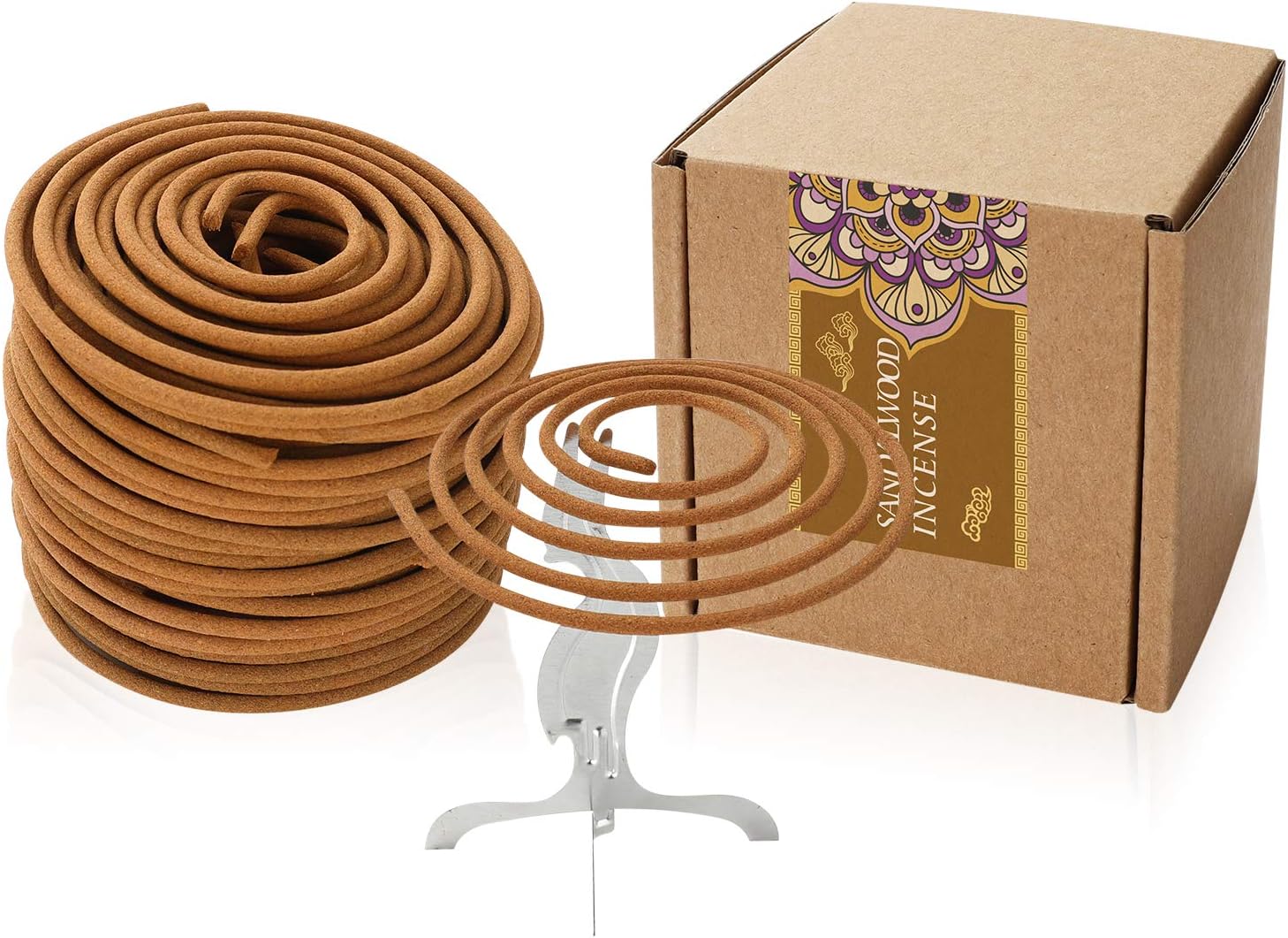 Sandalwood Coils Incense Floral Fragrance Spiral Incense
