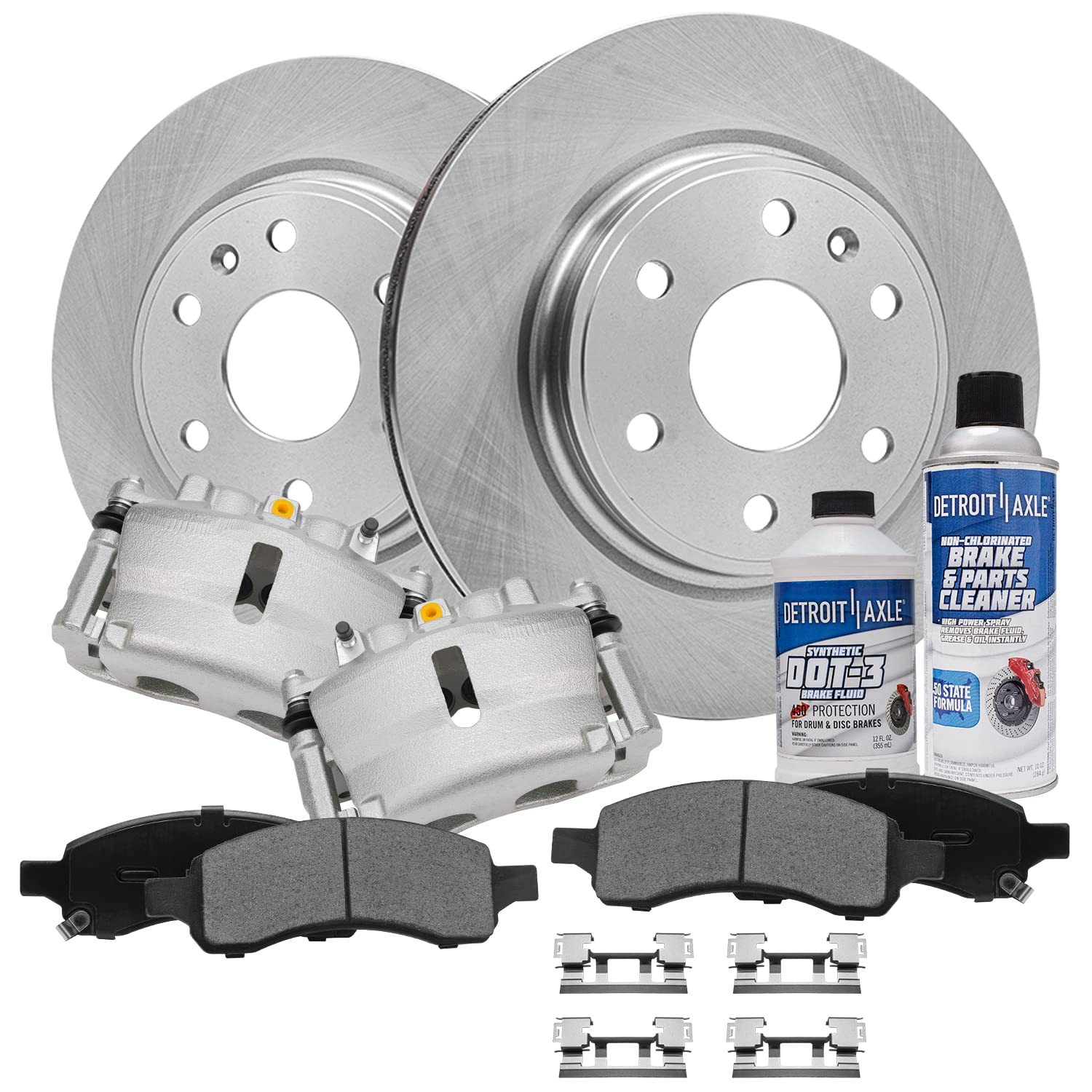 Detroit Axle - Front Complete Brake Kit for 2007-2016 Chevrolet Traverse