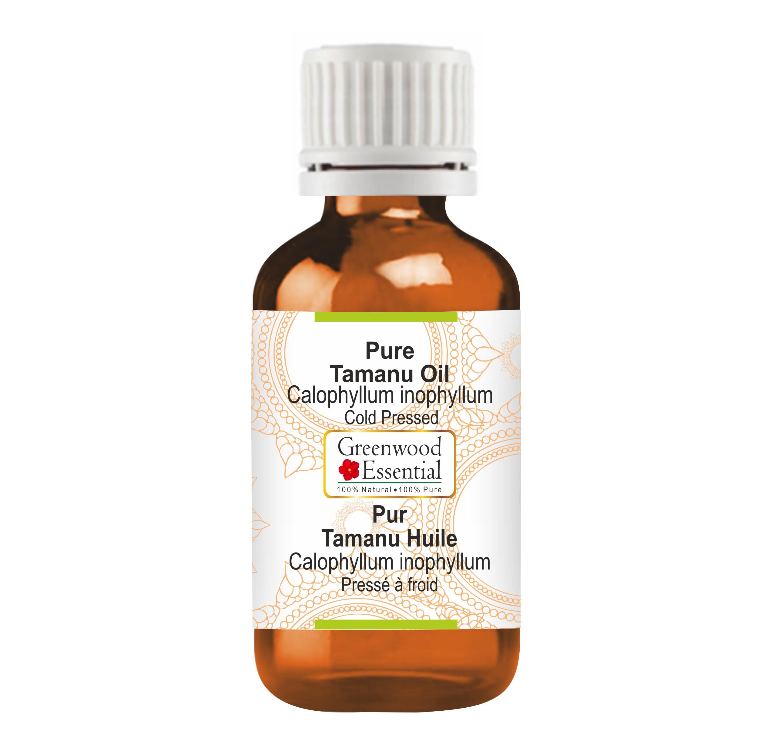 Greenwood Essential Naturreine Tamanu-Öl (Calophyllum inophyllum) Kaltgepresst 30ml (1 oz)