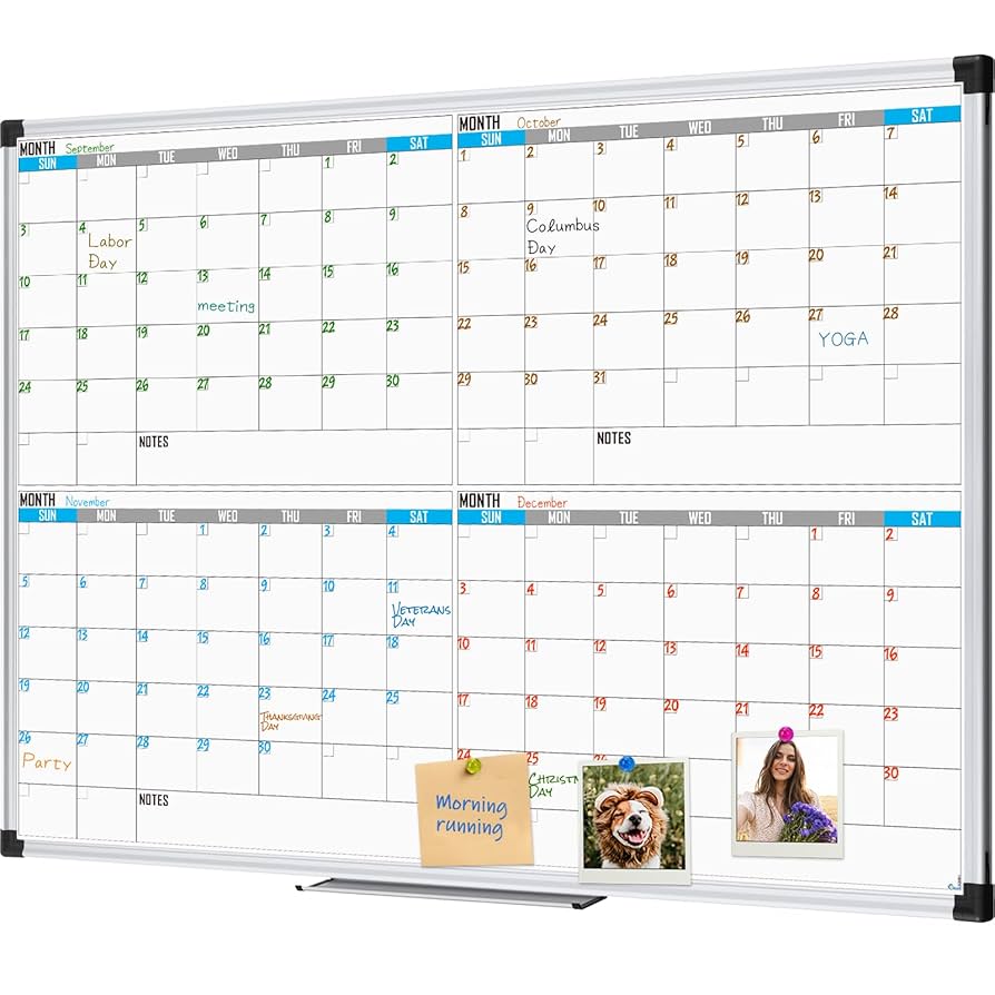 Amazon.com : XBoard Magnetic Calendar Whiteboard 48