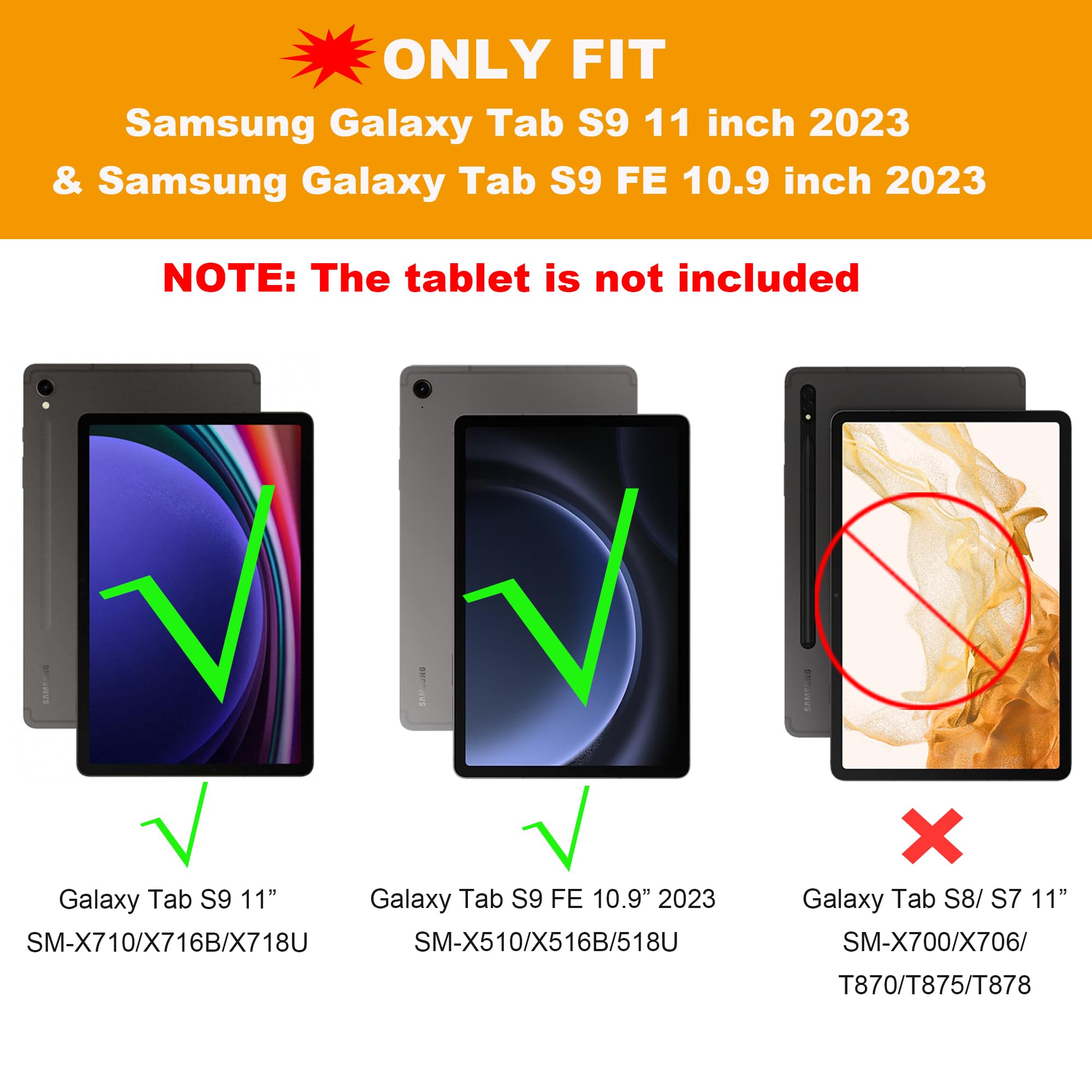 For Samsung Galaxy Tab S9 11 inch/ S9 FE 10.9
