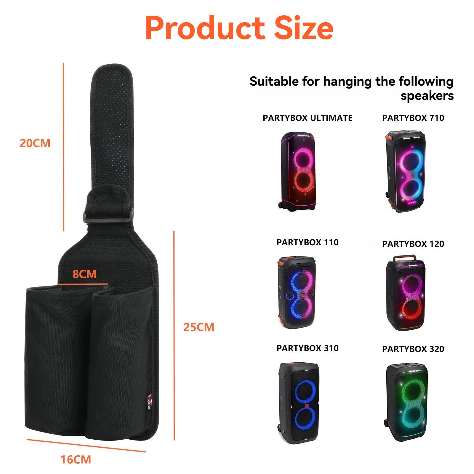 Support de microphone pour JBL PartyBox Stage 320, support de rangement pour microphone sans fil JBL PartyBox