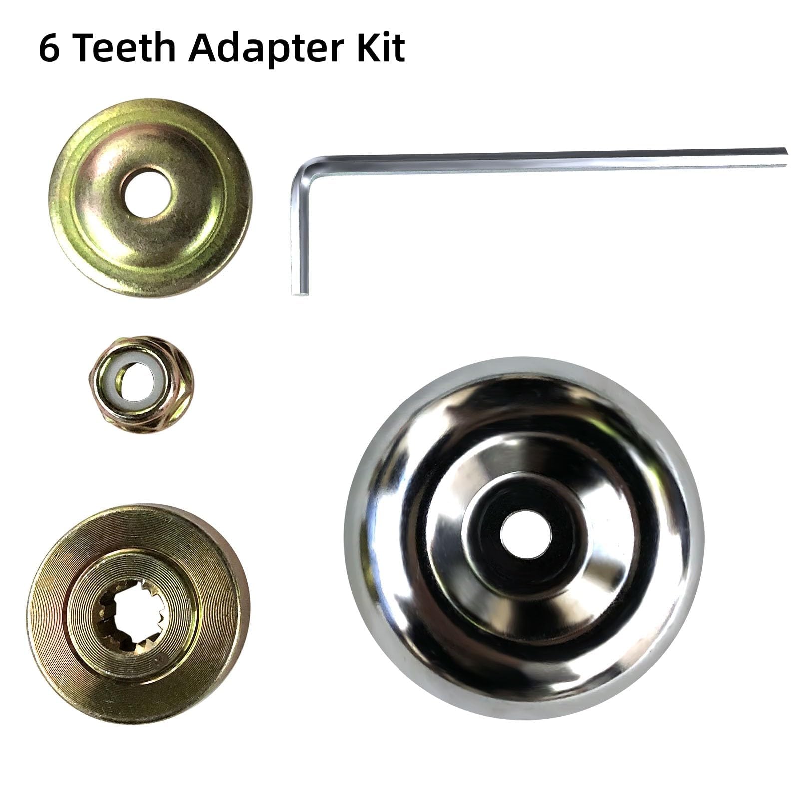 Confezione da 2 lame bianche da 25,4 cm per motosega 80 denti, per taglierina, taglierina, mangia-erbacce, tosaerba (confezione da 2 diversi adattatori inclusi)