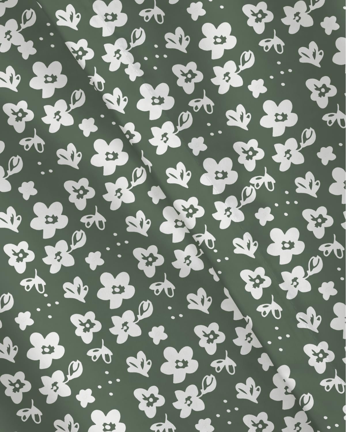 Duvet Cover King Size - Floral Duvet Cover - 3 Piece - Green Meadow