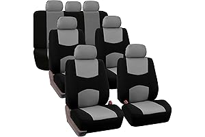 FH Group 7 Passenger Seat Covers Protection Three Rows Universal fit