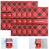 Handmade Waterfall Christmas Gift Card Booklet, Merry Christmas CardBooklet, Pull-out Design Merry ChristmasGiftCard Book, DIY Message Gift Card Booklet, Holiday Gifts (10 PCS)