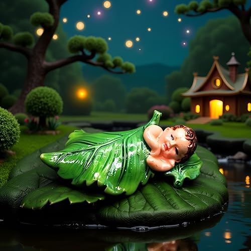 Miniatura 8 de Figuras en miniatura de hadas dormidas, animales de jardín de hadas para jardín de hadas, accesorios de jardín de hadas, micro paisaje, macetas,