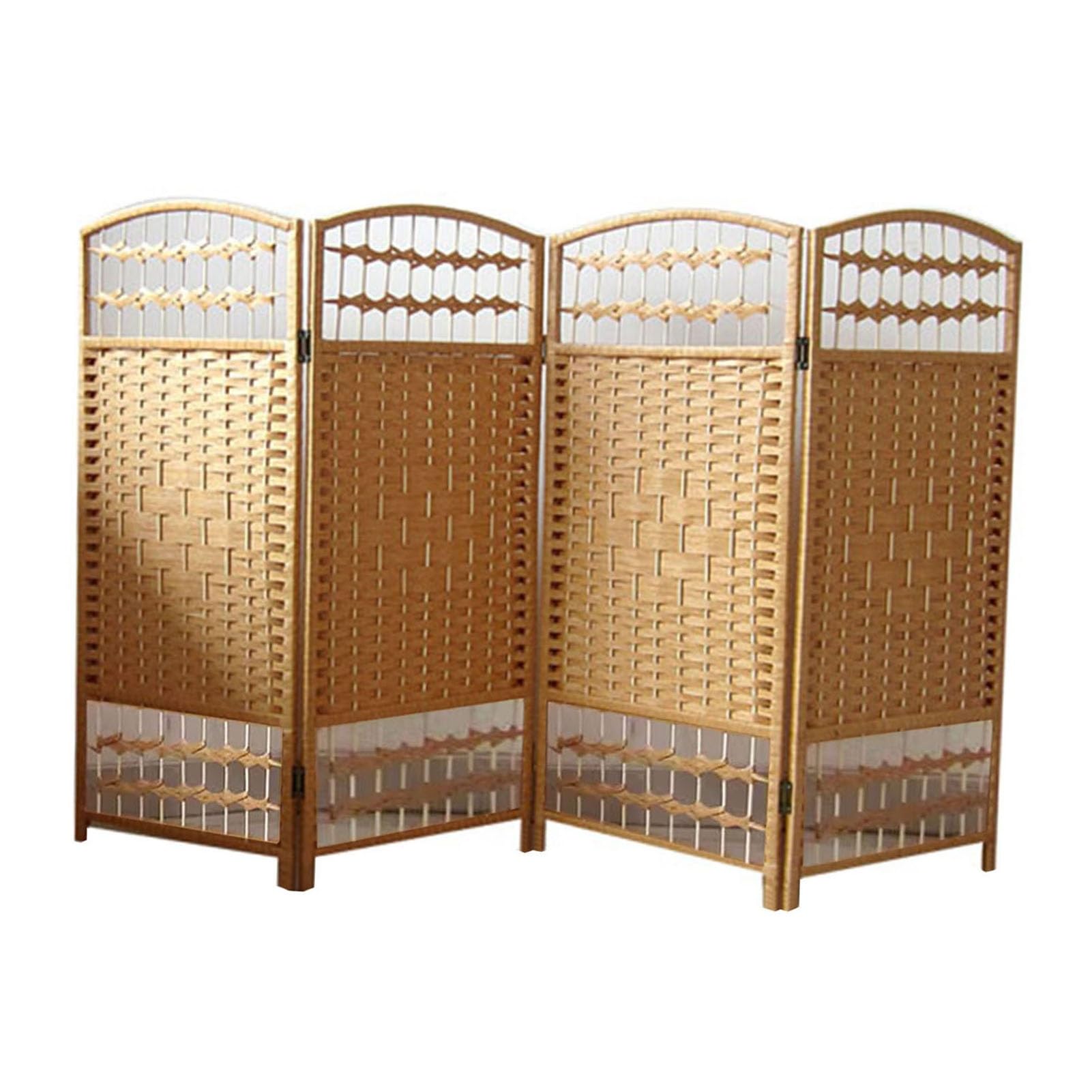 Oddychająca ścianka działowa, krótka ścianka działowa z litego drewna, 4/5/6 paneli, do gabinetu, domu, biura, akademika (biały, 40 x 100 cm - 4 panele)