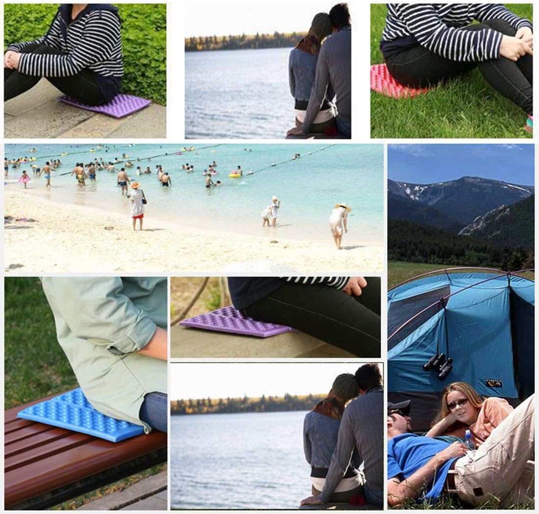 Camping Foam Pad Waterproof XPE Foam Seat for Picnic, Hiking, Backpacking, Mountaineering, Trekking (5PCS-Purple/Orange/Red/Green/Blue) : Sports & Outdoors