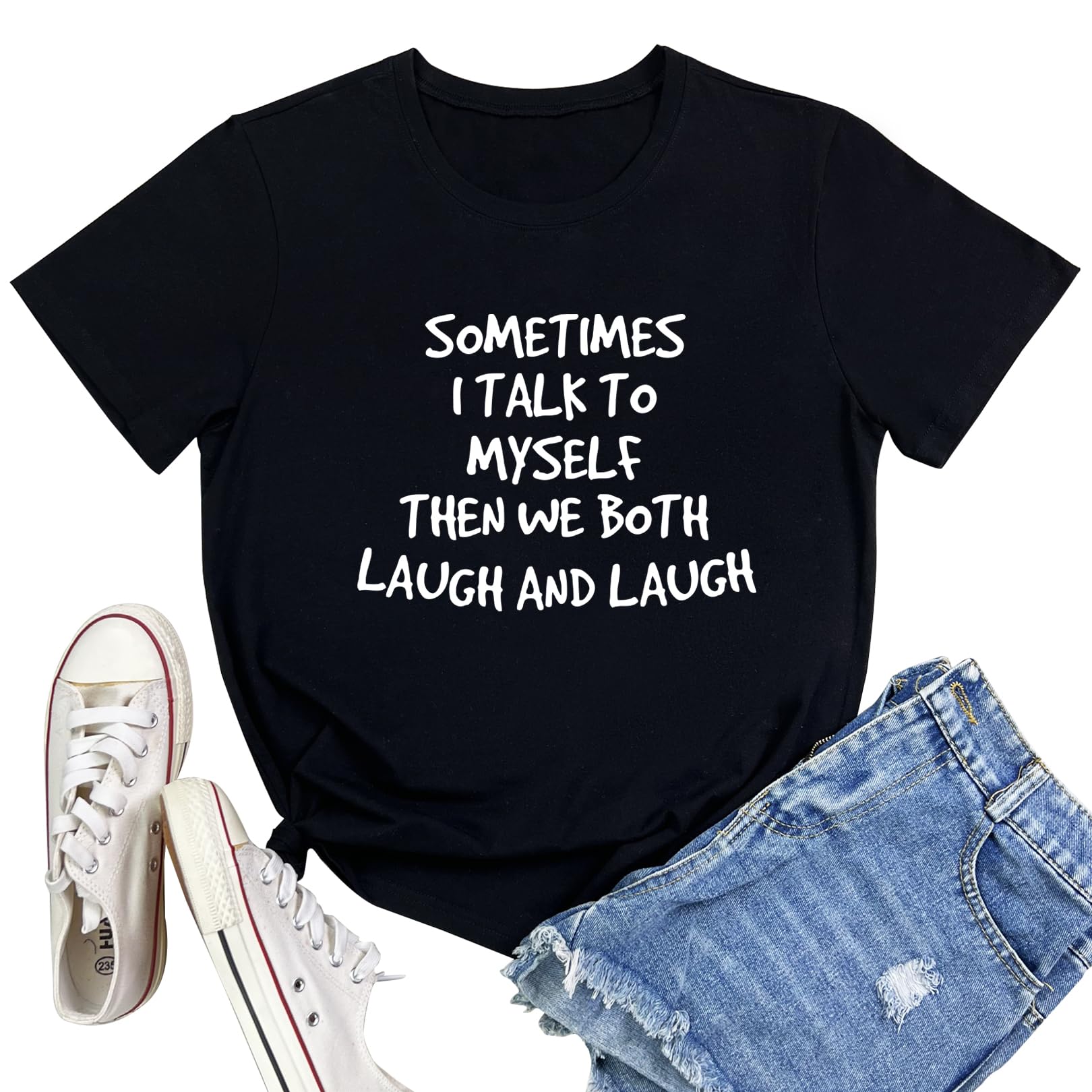 LOOKFACE Women Soft Tees Cute Graphic T Shirts