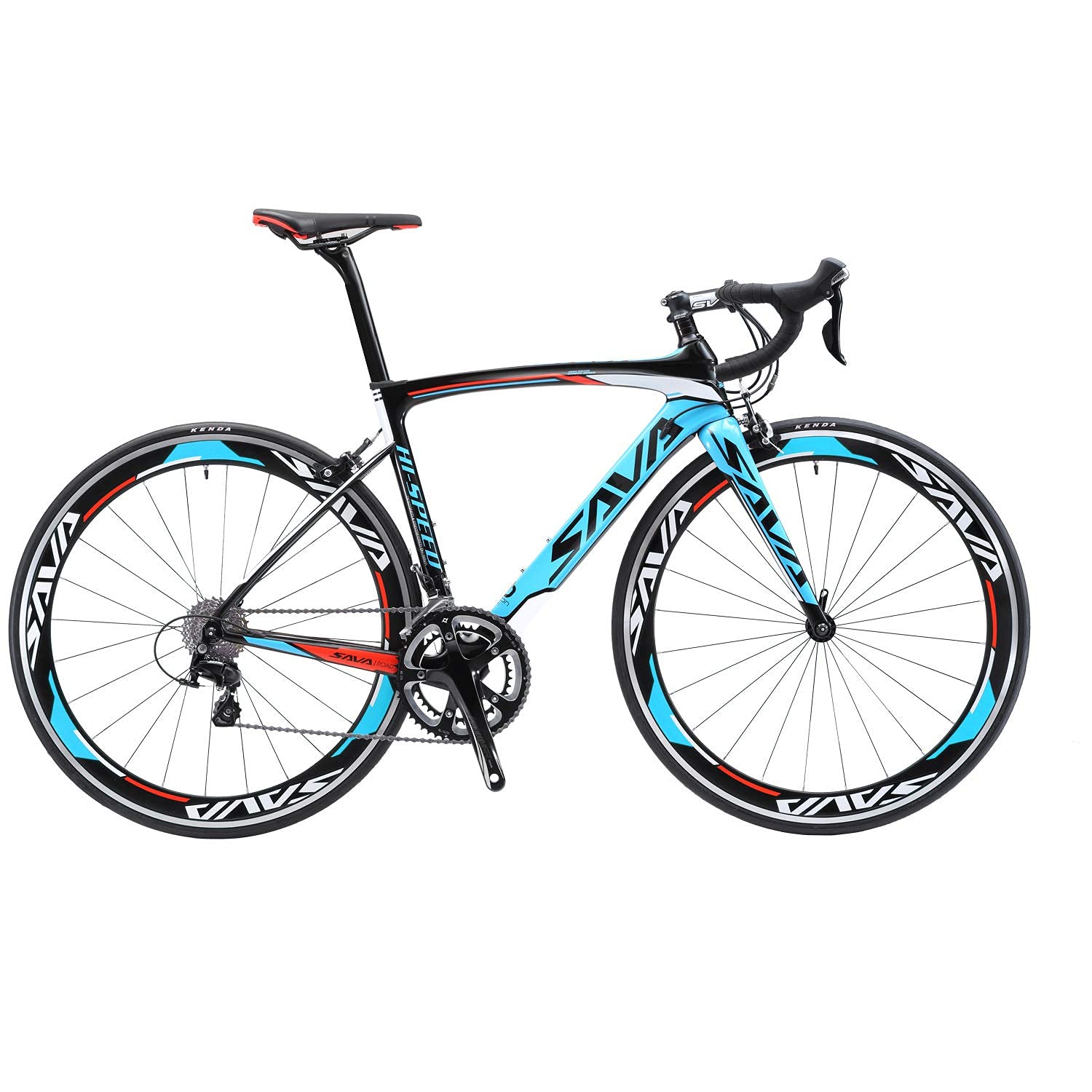 SAVADECK Carbon Road Bike, Windwar5.0 Carbon Fiber Frame 700C Racing Bicycle with Shimano 105 22 Spe