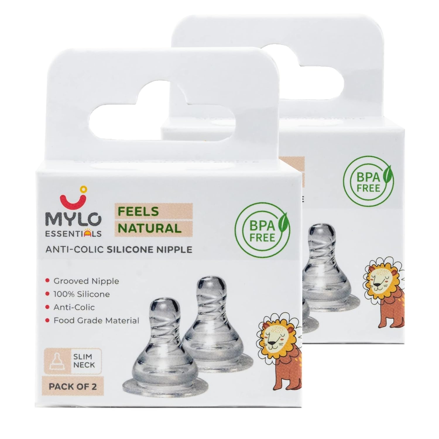 Buy Mylo Essentials Grooved NippleFeels Natural Anti Colic Wide Base