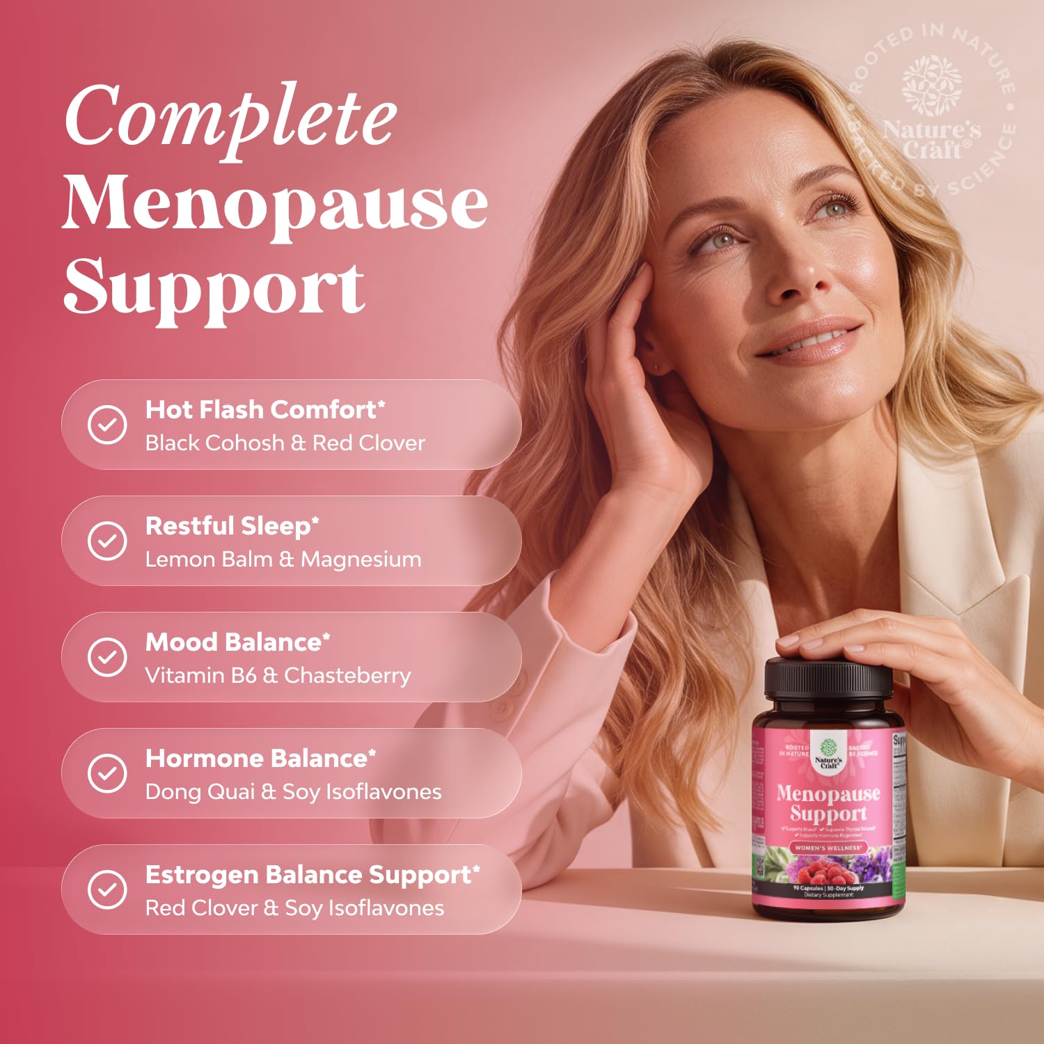 Menopause Supplements for Women w Black Cohosh for Hot Flashes - 120ct — Amazon image 4