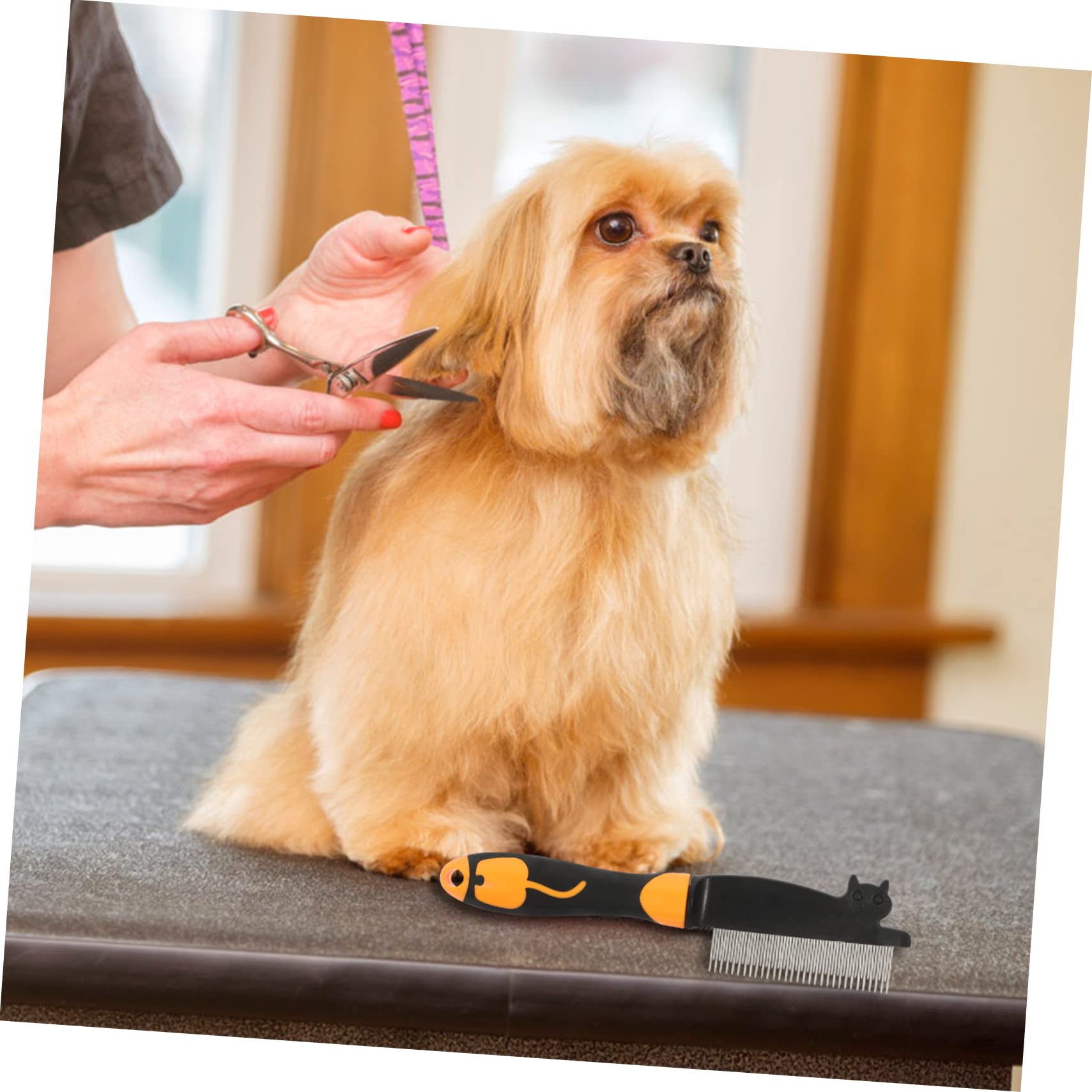 Happyyami 3pièces Peigne à Poils De Chien Peigne De Toilettage Pour Animaux De Compagnie Outil De Démêlage Pour Chiens Et Chats Accessoire Pratique Pour Toilettage Quotidien