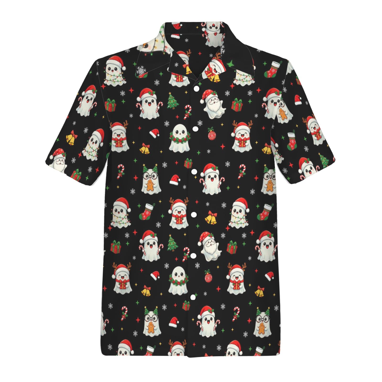 Artsadd 80s Outfit for Men 90s Shirt Hawaiian Button Down Retro Party Disco