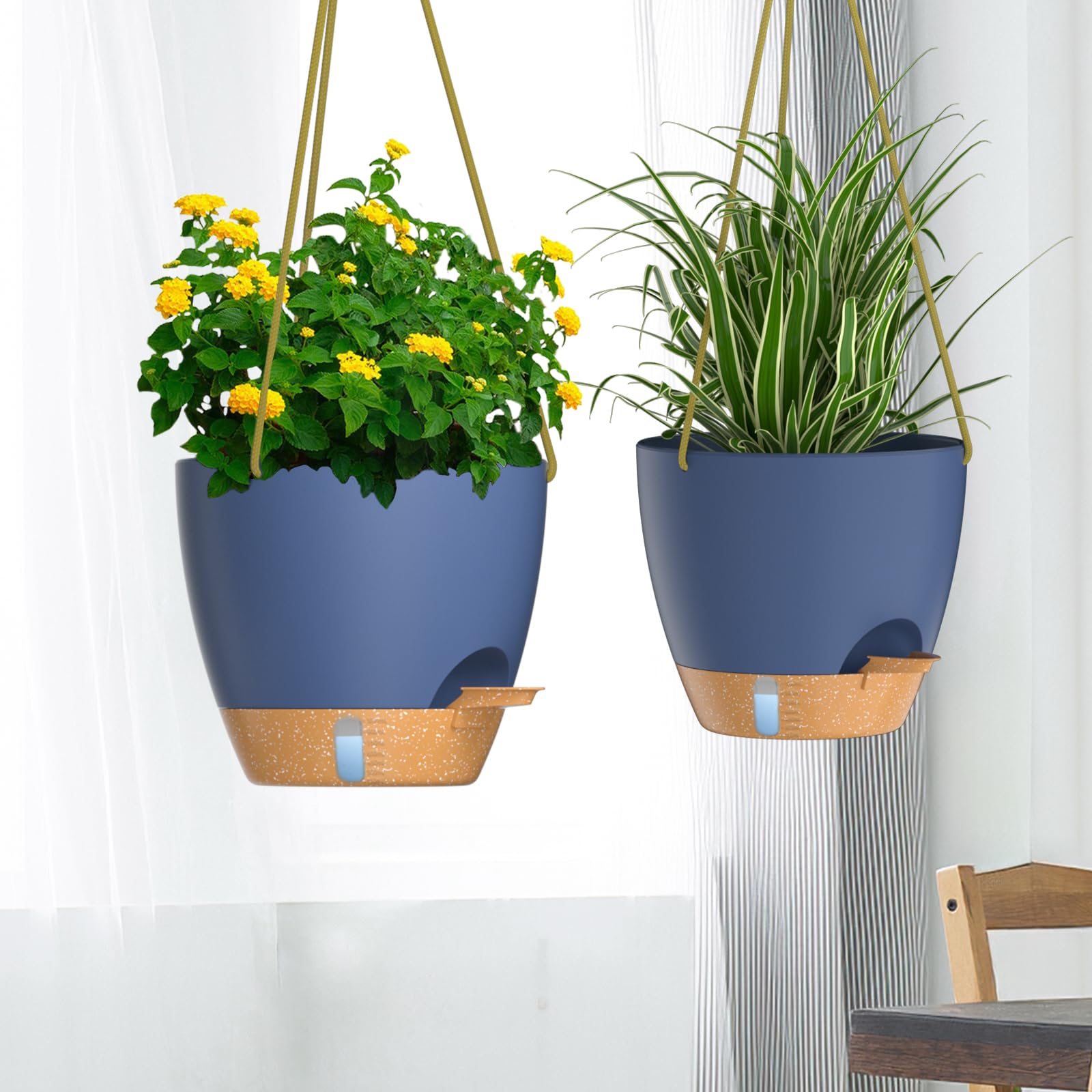 Snapklik.com : ZMTECH 10 Inch Hanging Planters For Indoor Plants ...