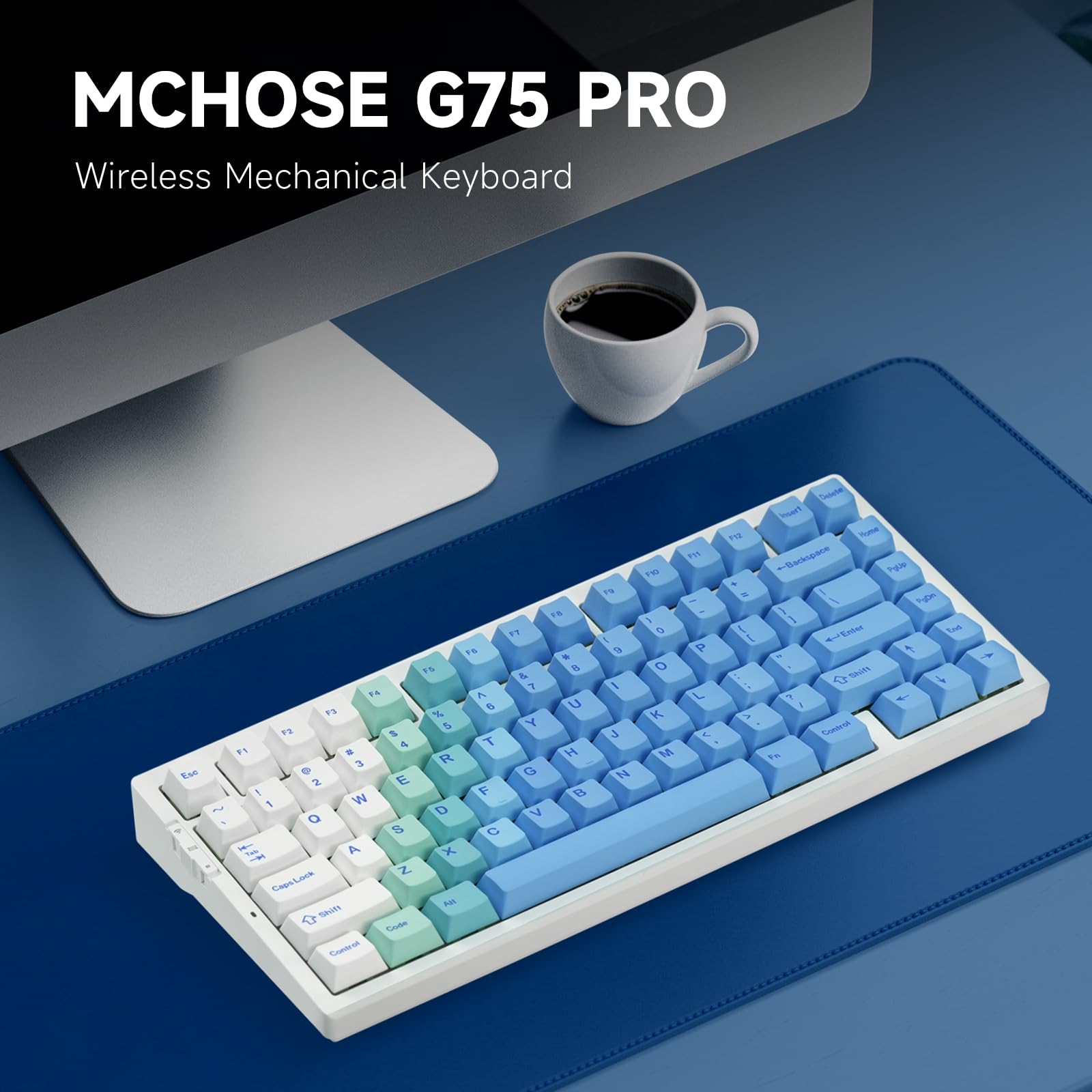 Amazon | MCHOSE G75 PRO ワイヤレス メカニカルキーボード トライ 