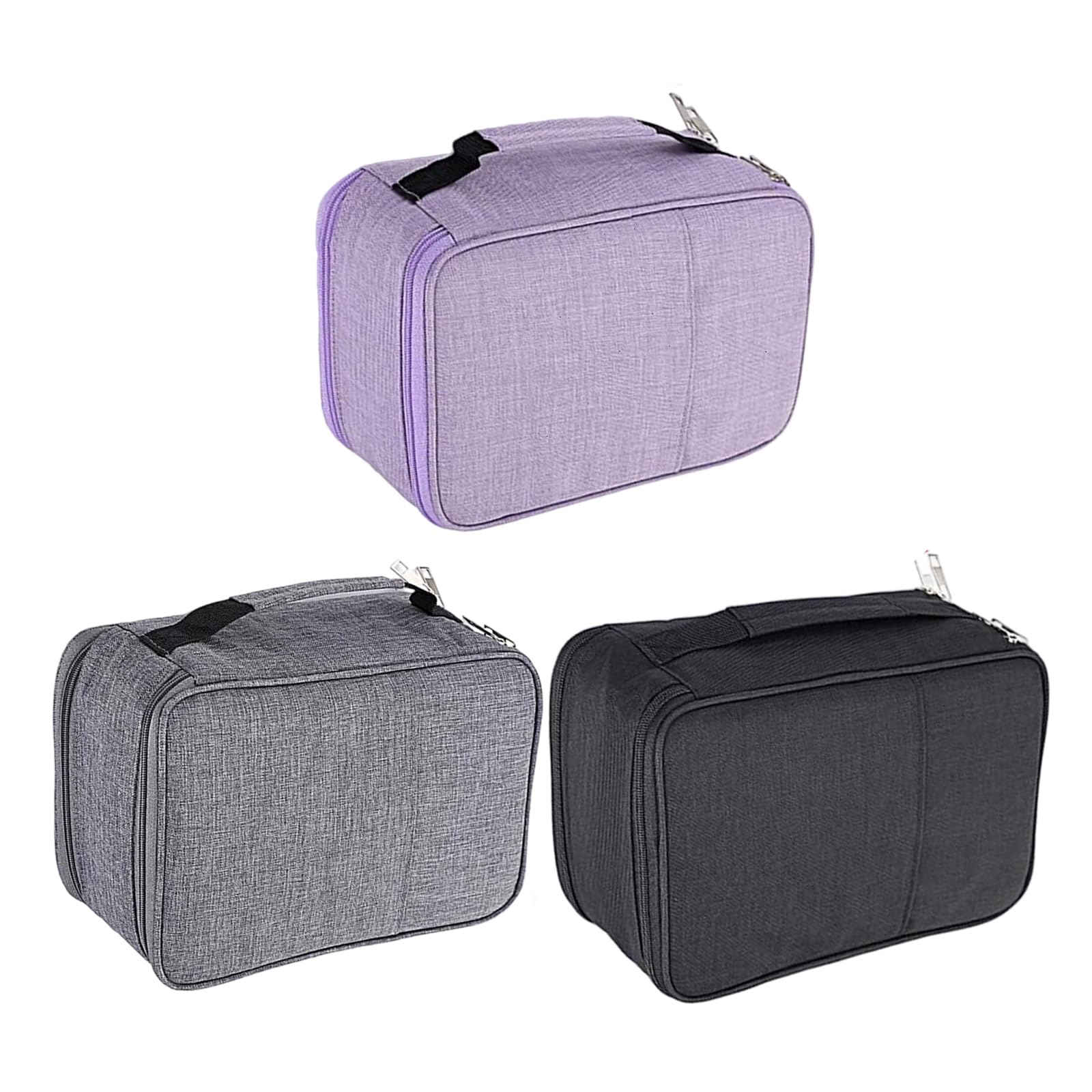 PURPLELILY Astuccio con 300 scomparti, grande capacità, per matite colorate, organizer per matite colorate, Viola, Bellezza di massa